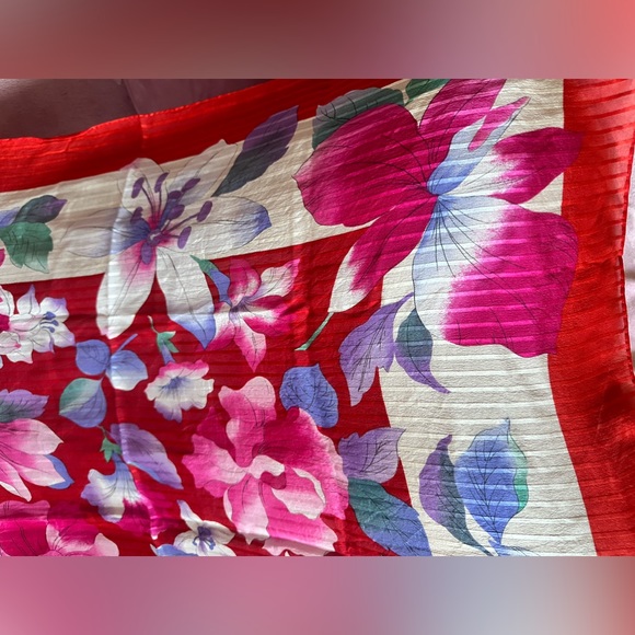 Balenciaga 100% Silk Scarf - Authentic sheer wrap - Picture 9 of 11